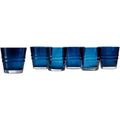 Navy Glass Set Of 6 T653