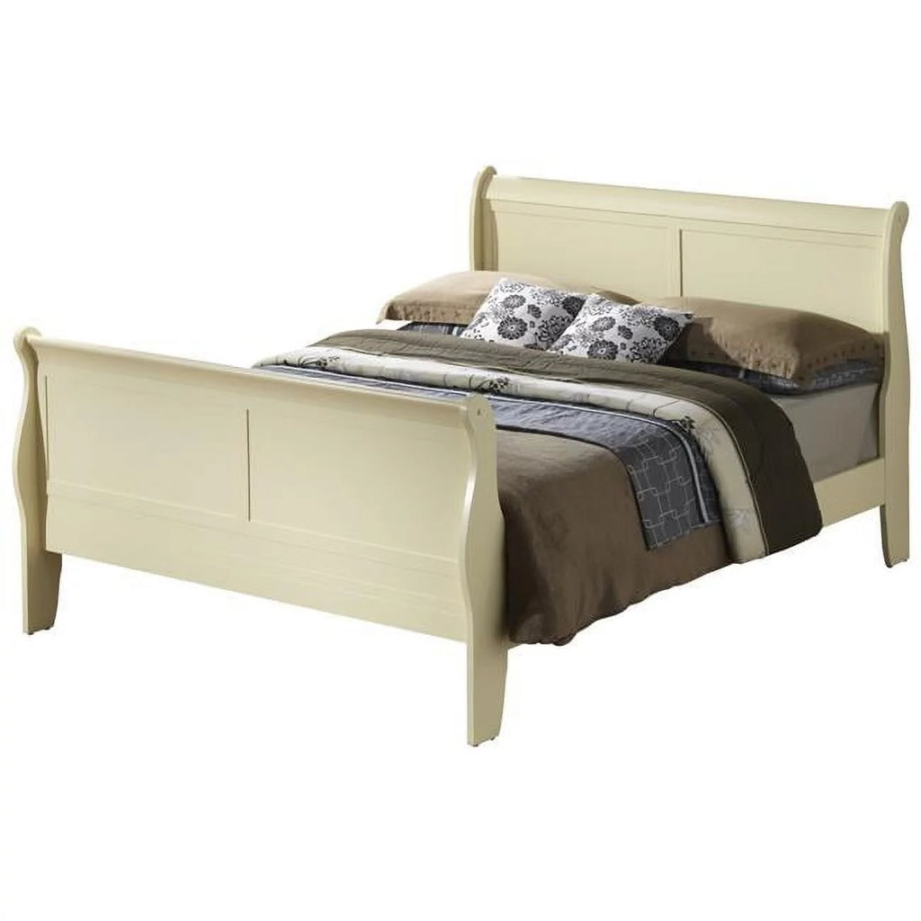 Beige Full Size Sleigh Bed S256660