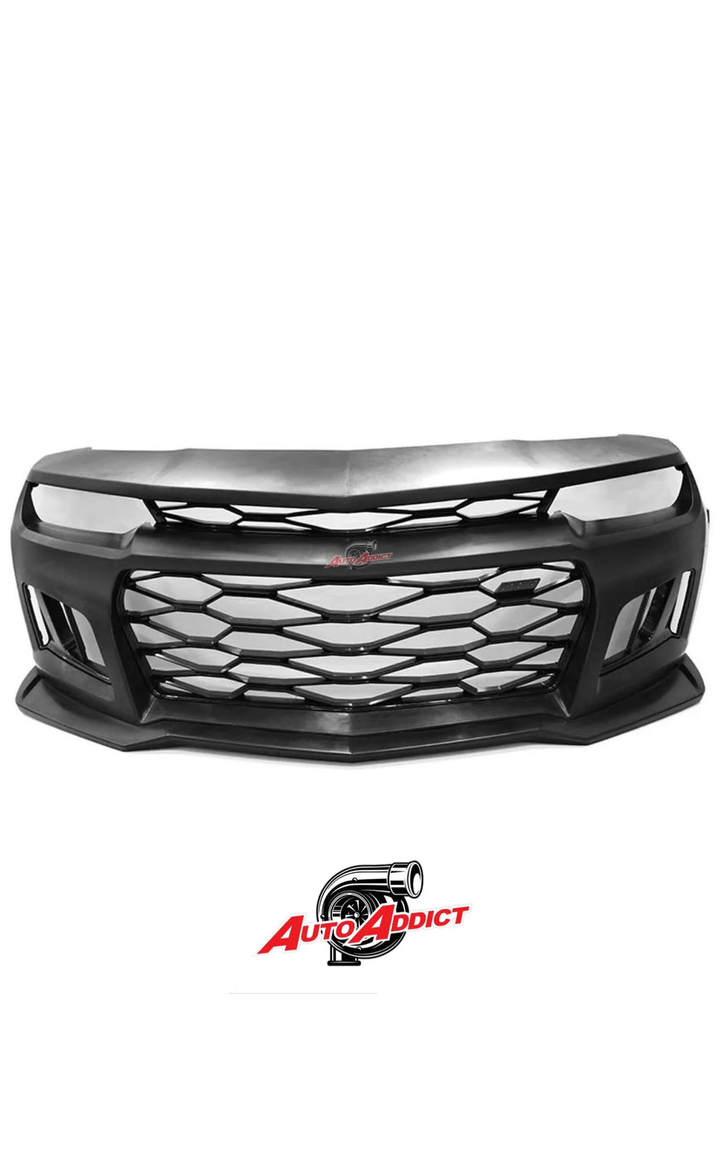 7-pcs Flat BLK Front Bumper Conversion A4869