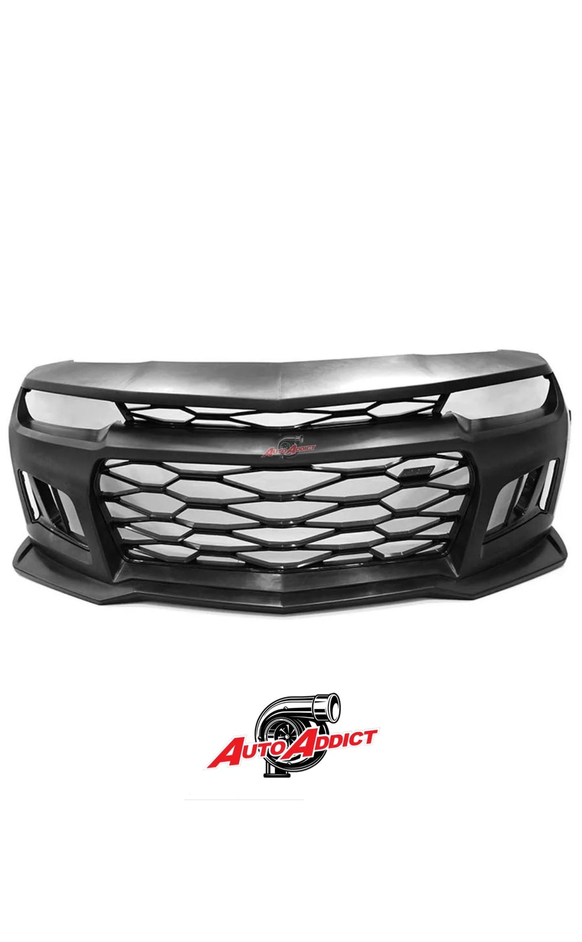 7-pcs Flat BLK Front Bumper Conversion A4869