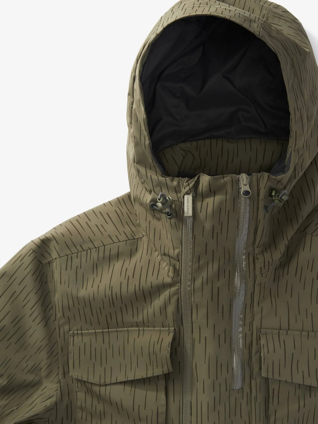 Large Stone Green Raindrop Camo Jacket E407