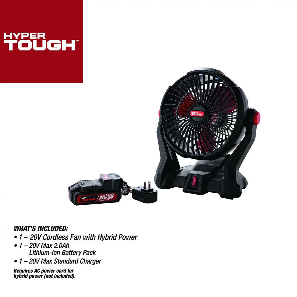 7.5 in. Cordless Fan with 2.0Ah Lithium-Ion Battery W21317