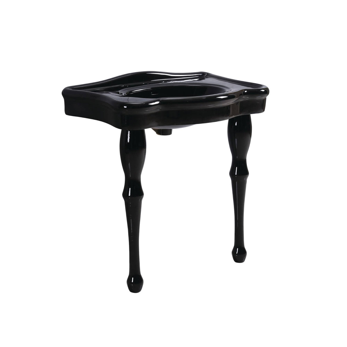 Black Pedestal Console Basin D66599