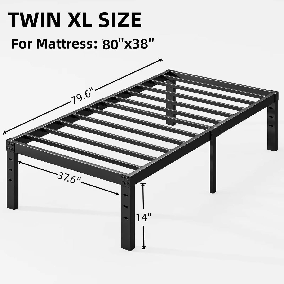 Queen Size Metal Platform Bed Frame K542785