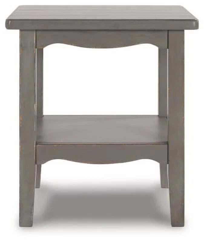 Antique Gray End Table A1707