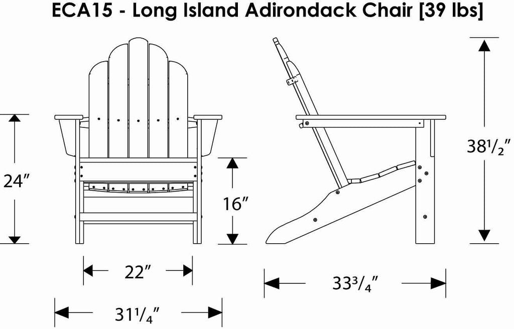 Sunset Red Adirondack Chair E10921