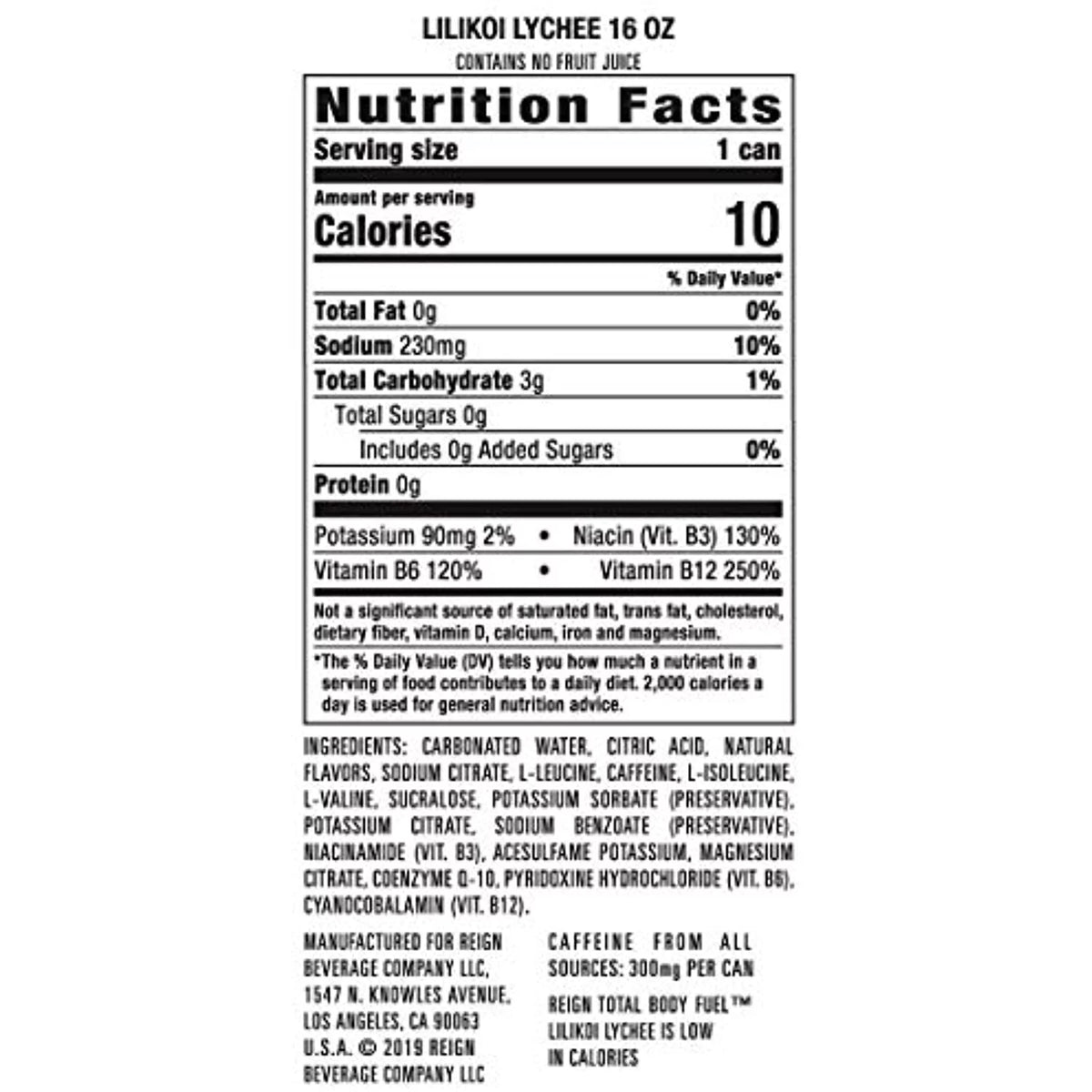 Lilikoi Lychee 16 fl oz Energy Drink O8368