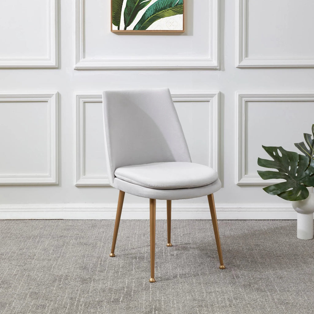 Olive Green Velvet Dining Chair I2295
