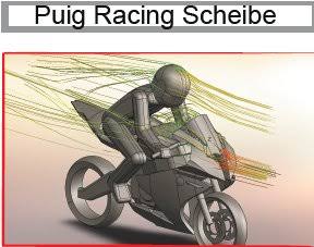 Black Racing Windscreen B5845