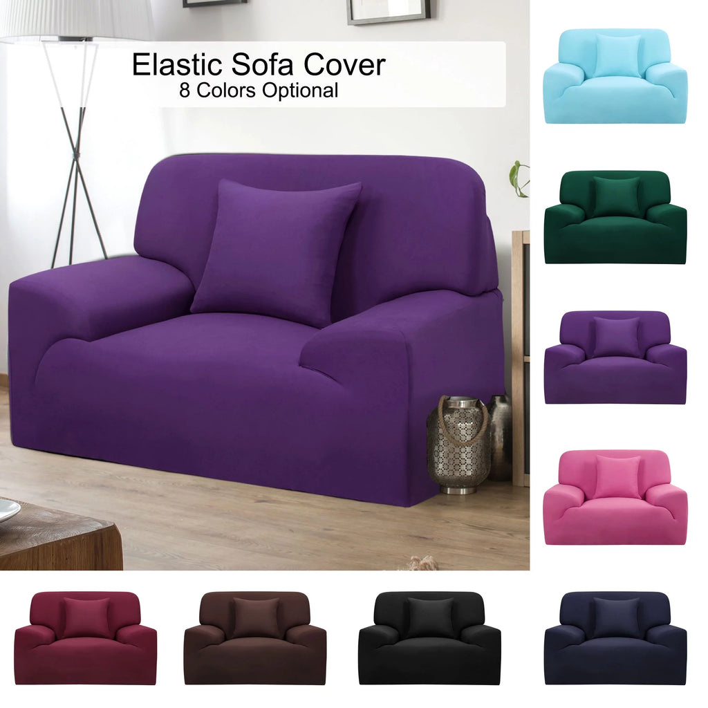 Stretch Sofa Slipcovers Couch Cover 1 2 3 4 Seater Purple Small N235