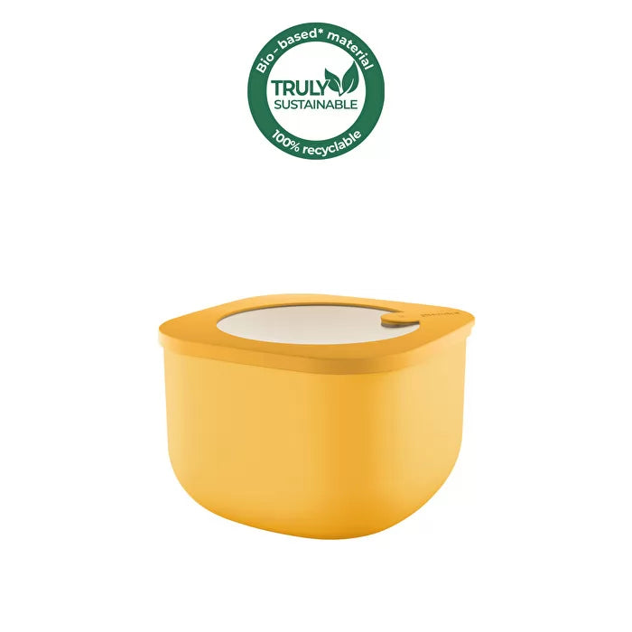 Airtight Fridge Freezer Microwave Containers Mango Yellow 1550cc F15058