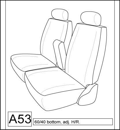 Tan 60/40 Split Bench Seat Covers D861