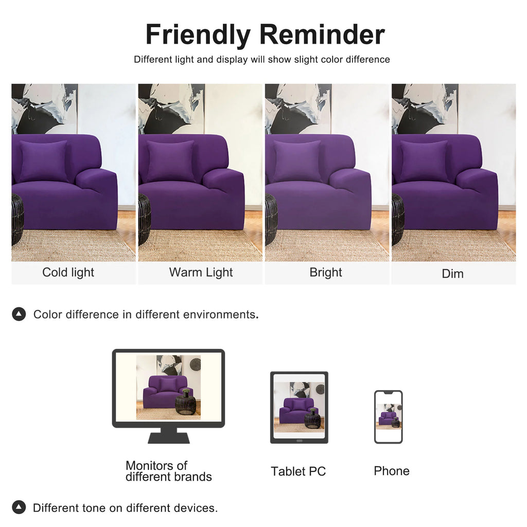 Stretch Sofa Slipcovers Couch Cover 1 2 3 4 Seater Purple Small N235