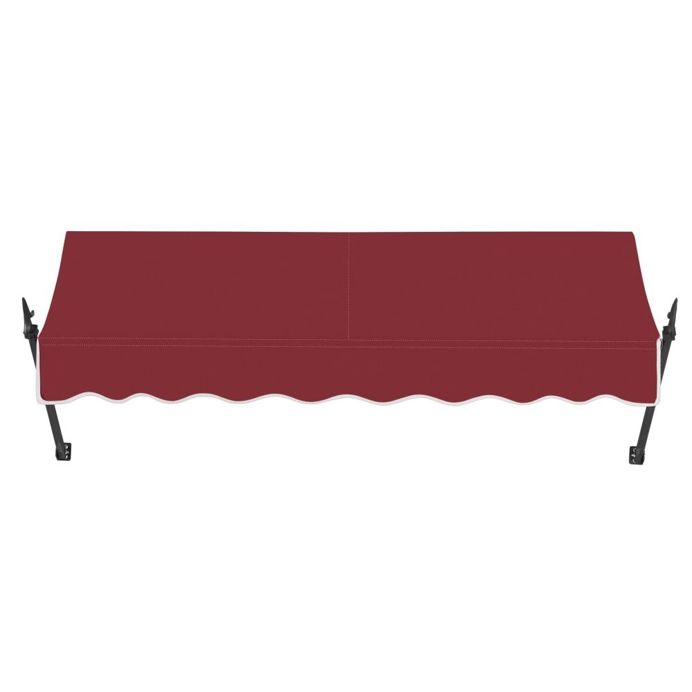 Burgundy Acrylic Fabric Fixed Awning D4488