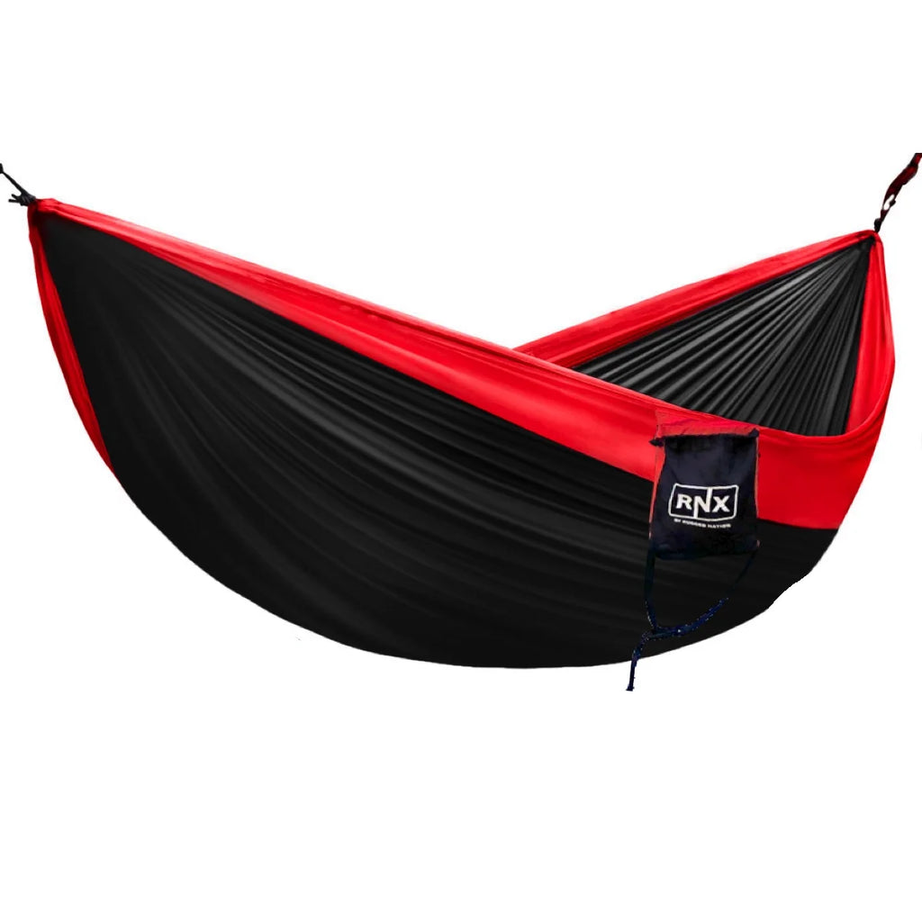 Red Portable Double Hammock Lightweight Parachute Nylon W826