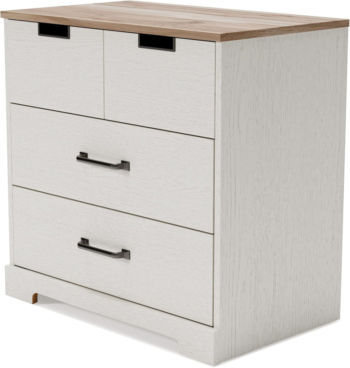White 3 Drawer Wood Chest L9893