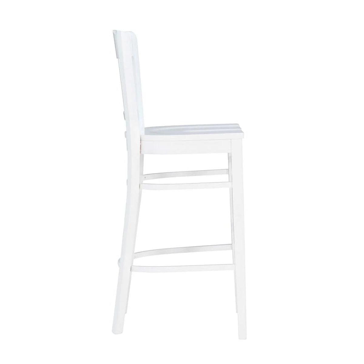 White Wood Barstools Set of 2 N3009