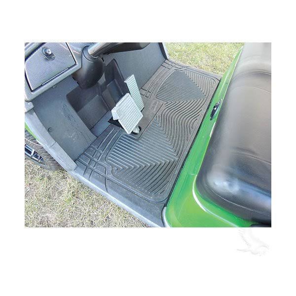 Black Rubber Golf Cart Mat F6223