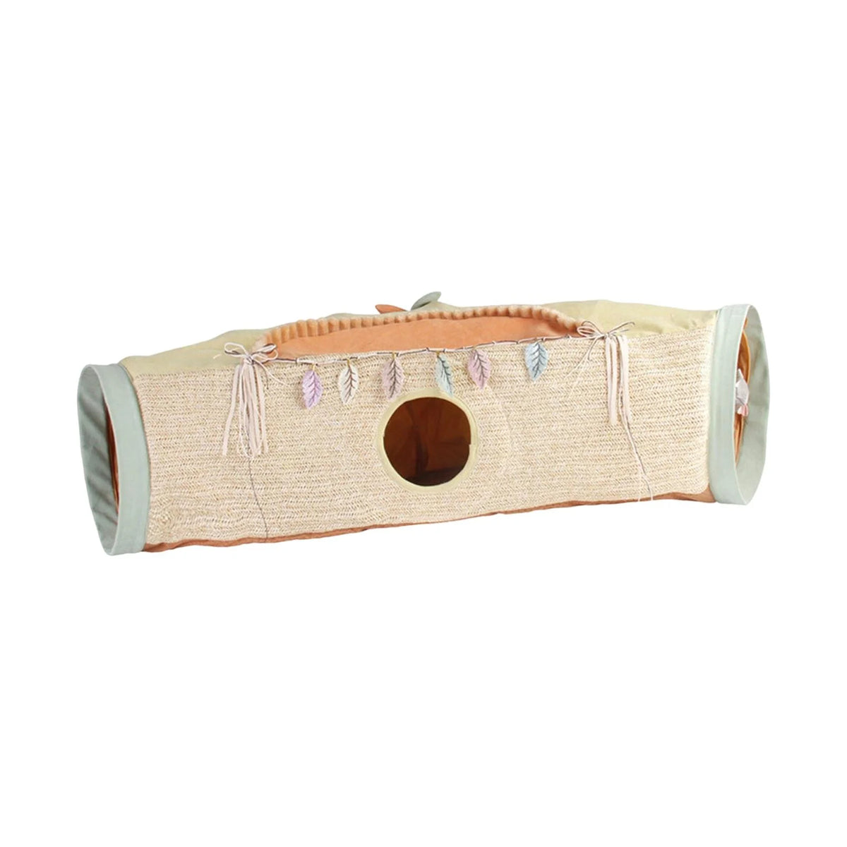 Orange and Green Folding Cat Tunnel Tube Maze L511524