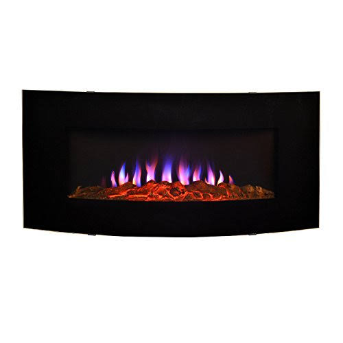 Curved Front Wall Mounted Electric Fireplace O64849