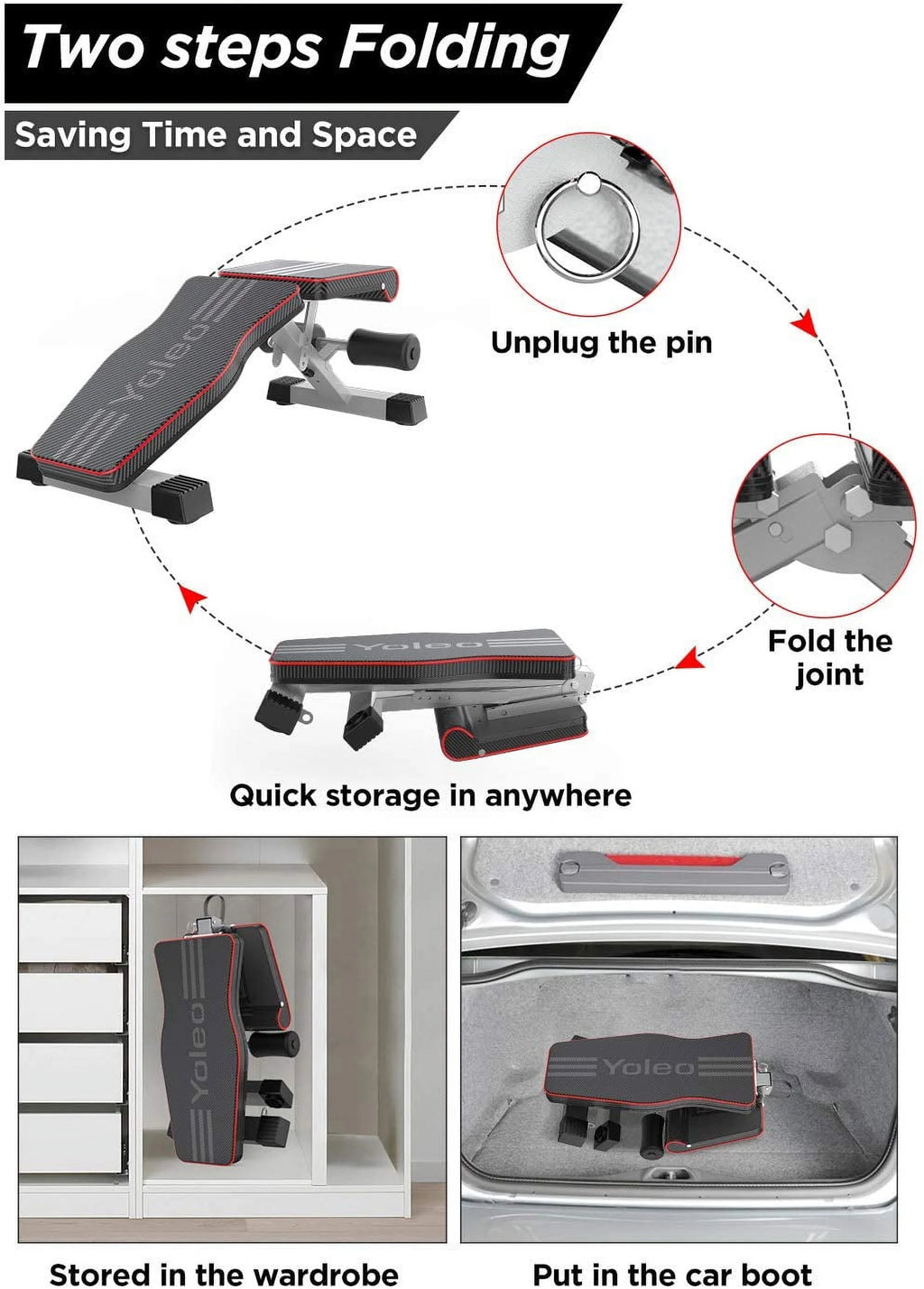 Adjustable Foldable Weight Bench S82728