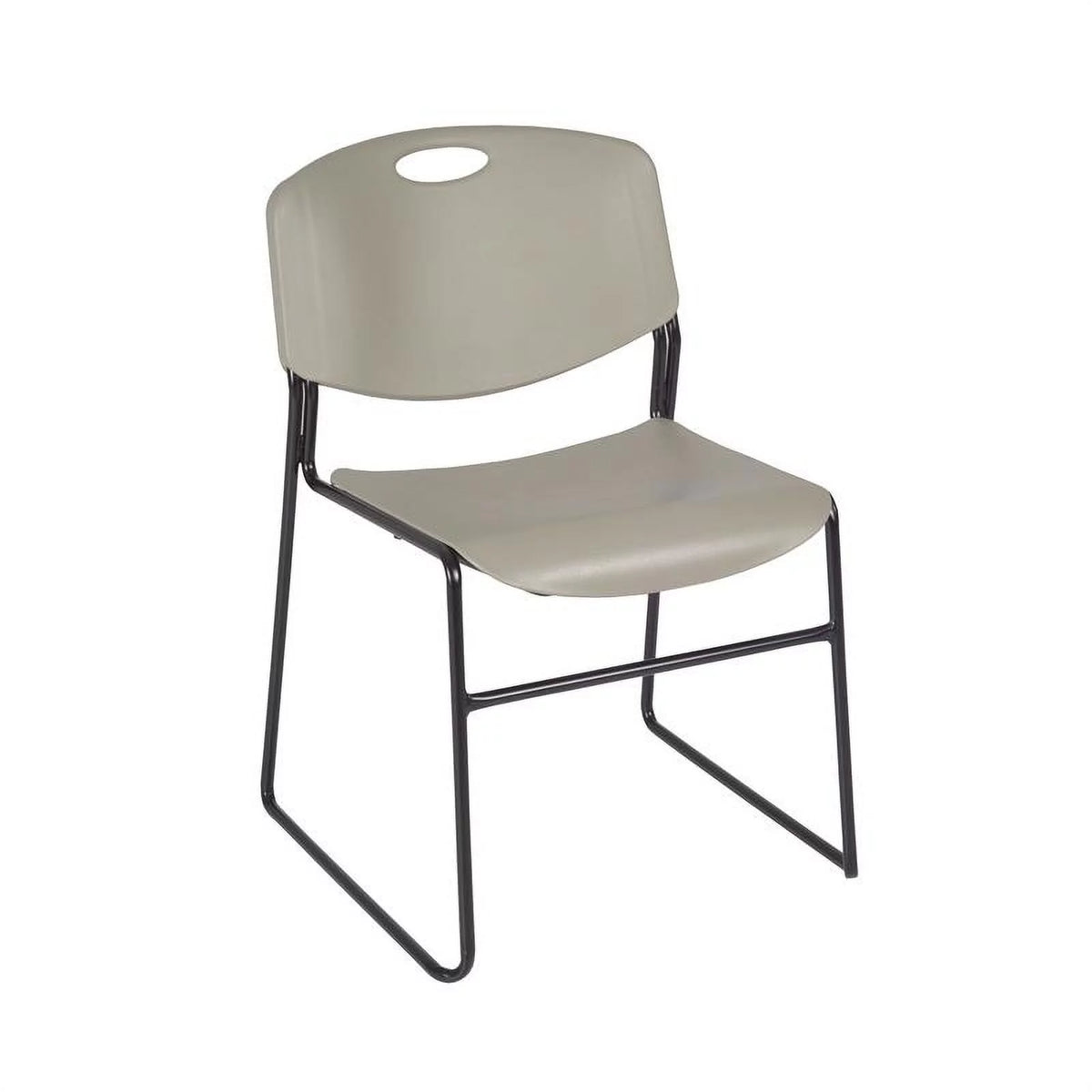 48" Square Breakroom Table & 4 Stack Chairs P422885