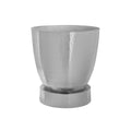 Hammered Drum Shaped End Table 22" Chrome P946389