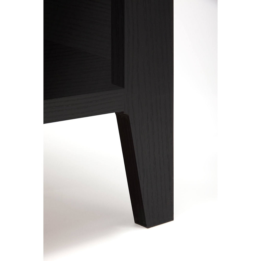 5 Shelf Bookcase, Black Suede Oak T1245