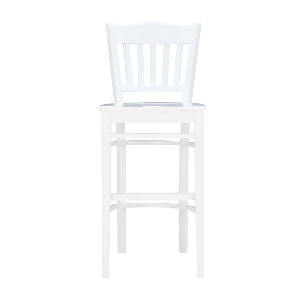 White Wood Barstools Set of 2 N3009