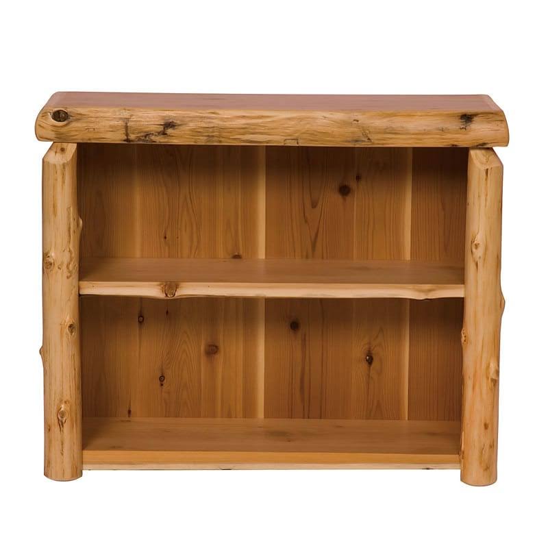 Small Cedar Log Bookcase P42025