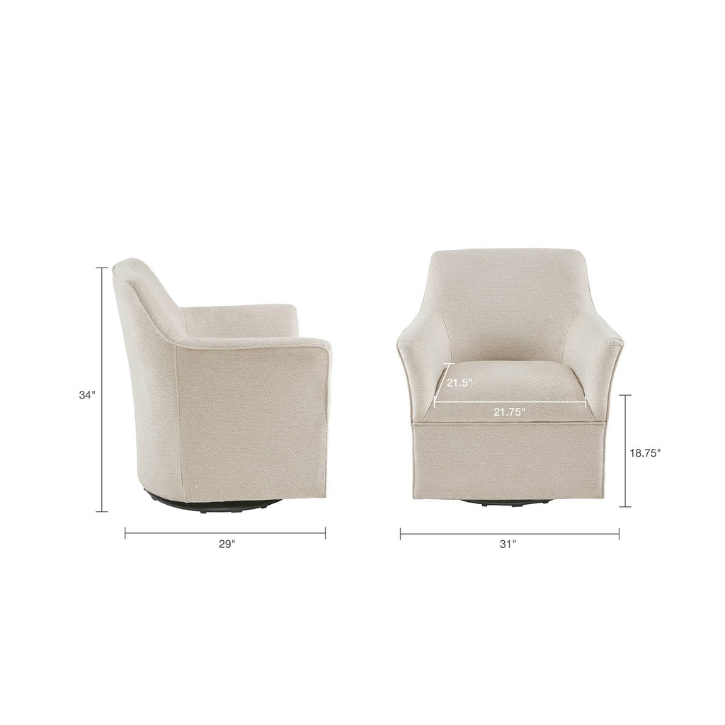 Cream Swivel Glider Chair K877