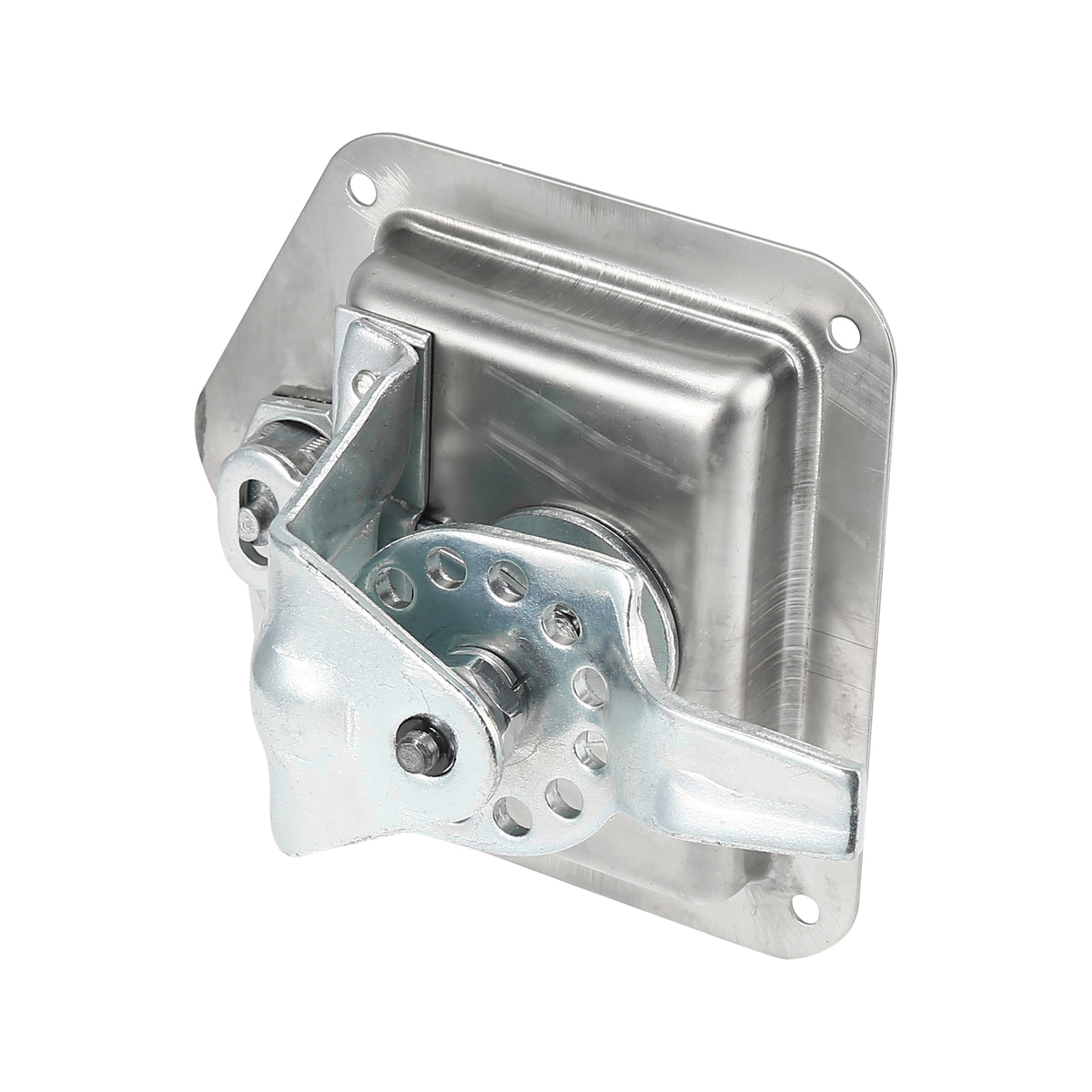 Stainless Steel Folding T Shaped Handle Tool Box Lock with Gasket and Keys K84033