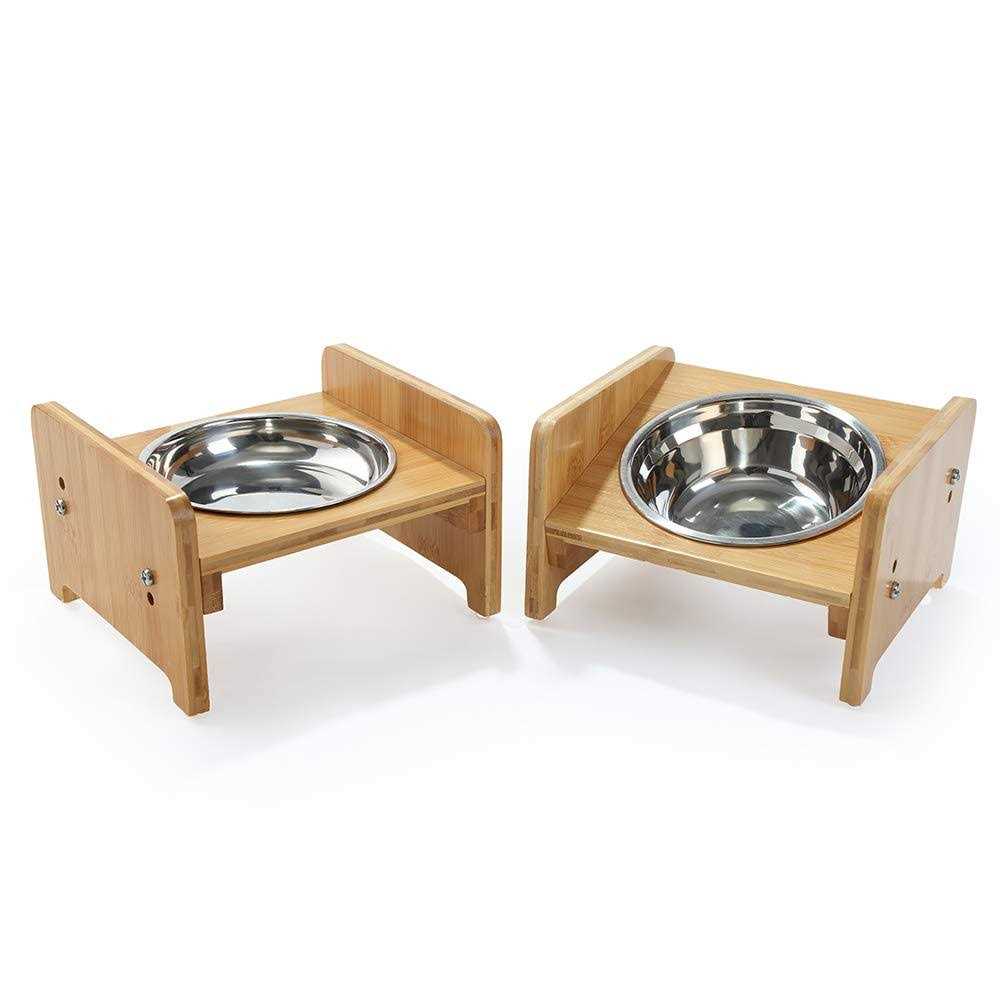 Set of 2 Raised Pet Bowls X562846