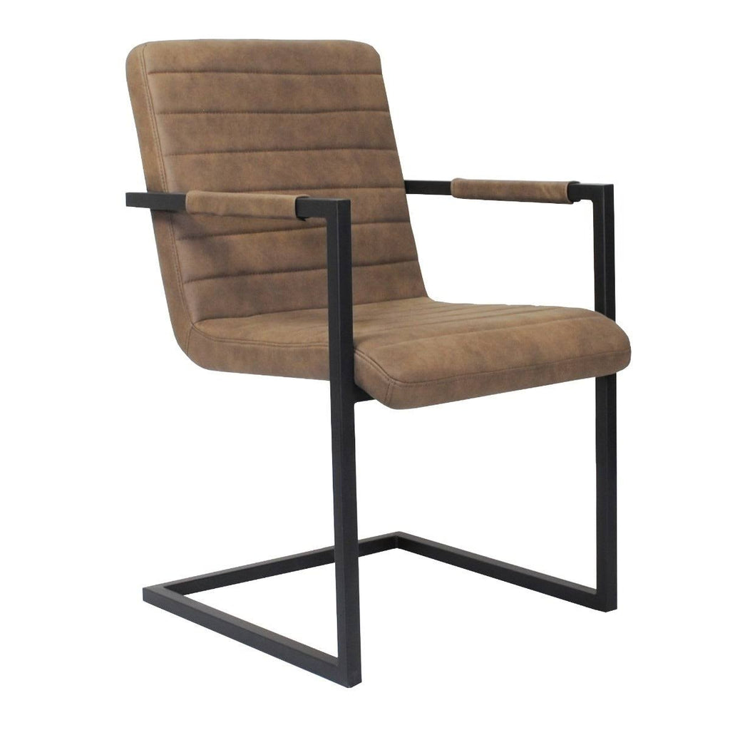 Set of 2 Modern Dining Side Chair with Leatherette - Black Grey K79653