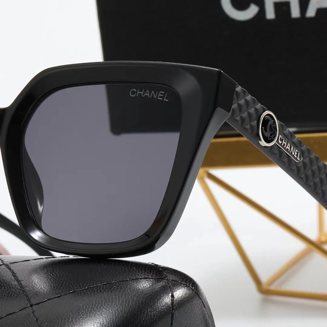 Double C Rhombic Temple Polarized Sunglasses H59418