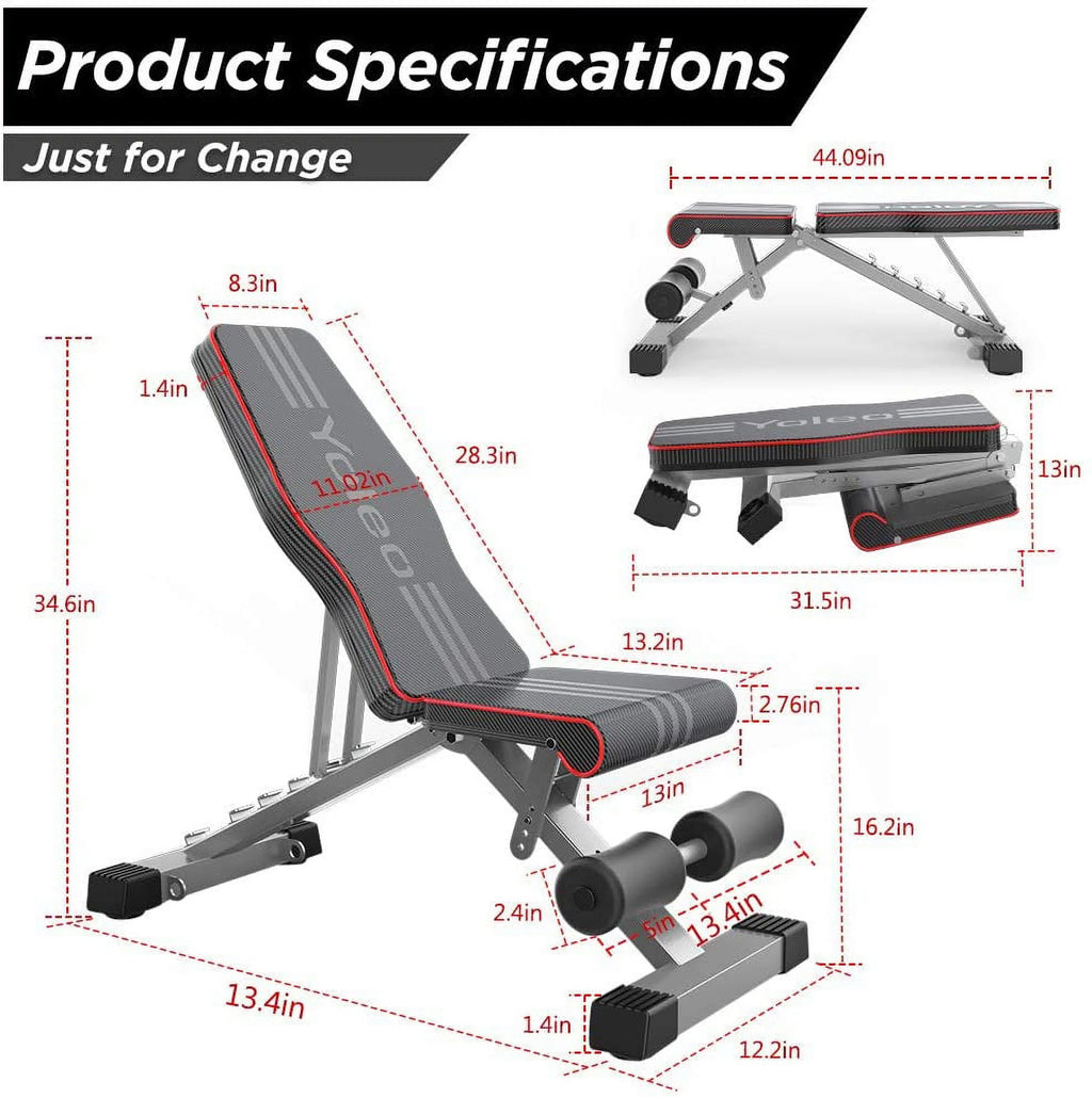 Adjustable Foldable Weight Bench S82728