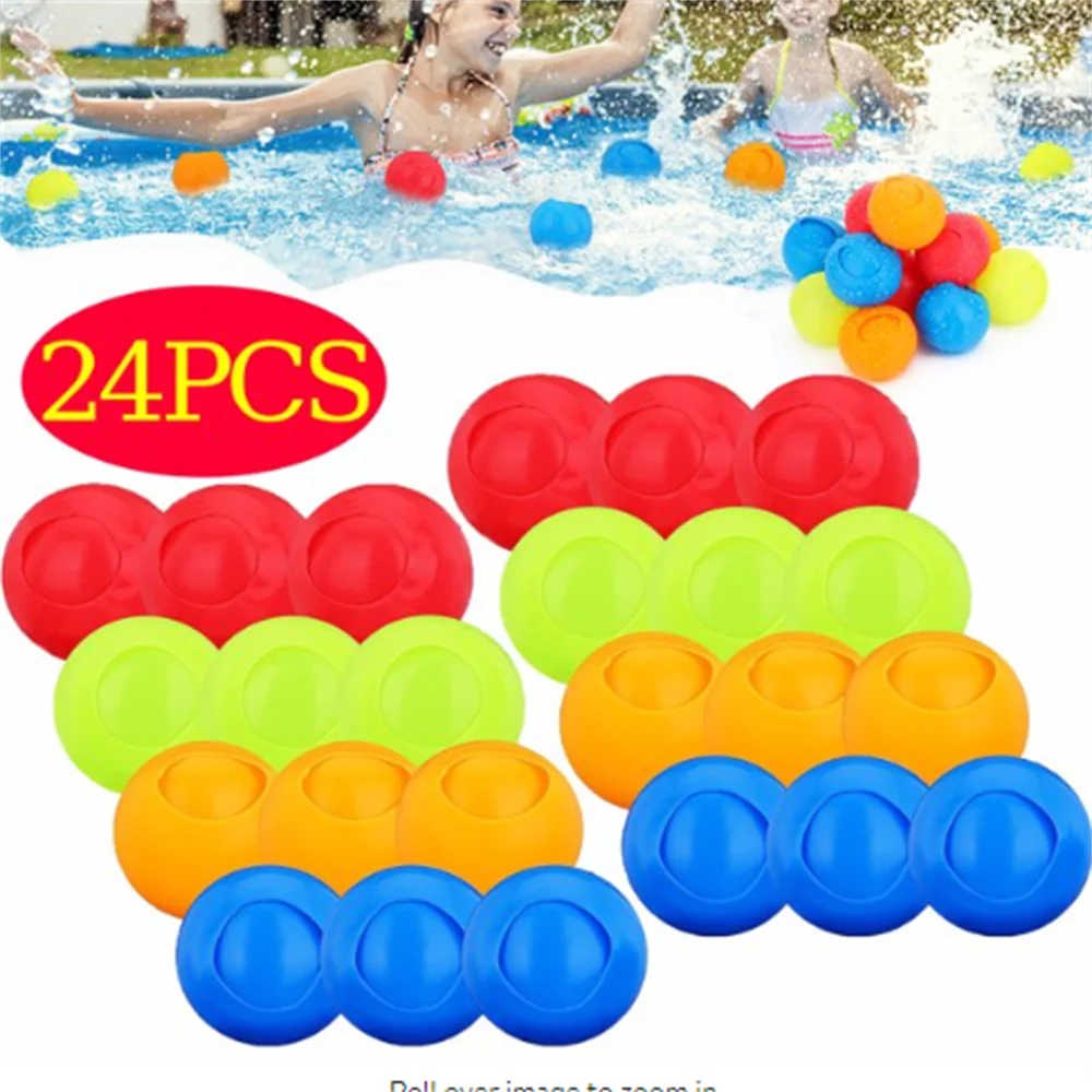 24 PCS Reusable Water Splash Ball Toy K146153