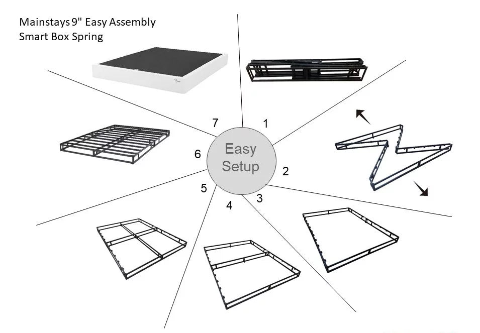 Queen High Profile Metal Box Spring G40513