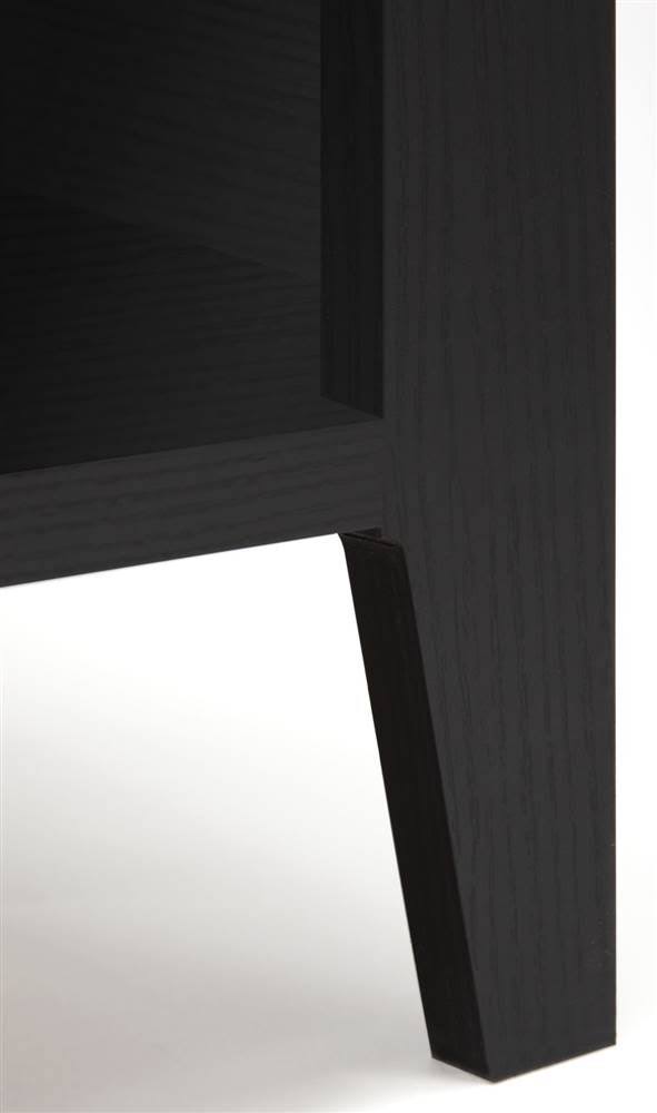 5 Shelf Bookcase, Black Suede Oak T1245