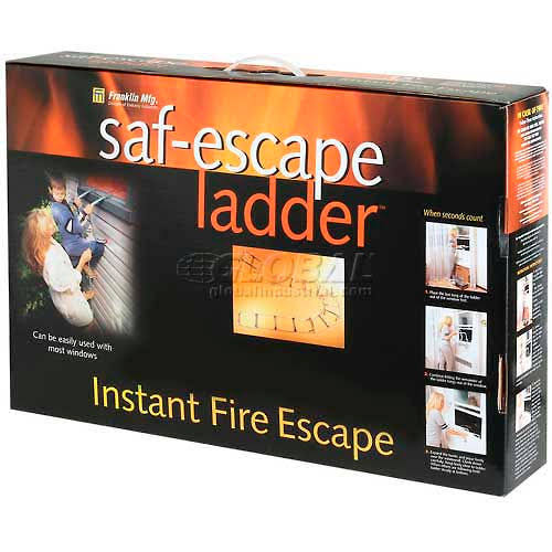 15 ft. Portable Fire Escape Ladder Steel Chain X236535