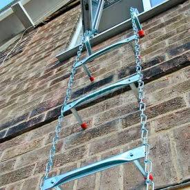 15 ft. Portable Fire Escape Ladder Steel Chain X236535