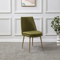 Olive Green Velvet Dining Chair I2295