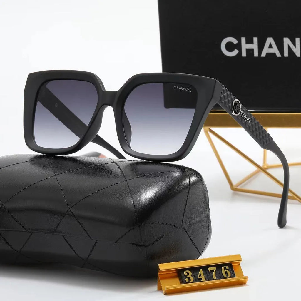 Double C Rhombic Temple Polarized Sunglasses H59418