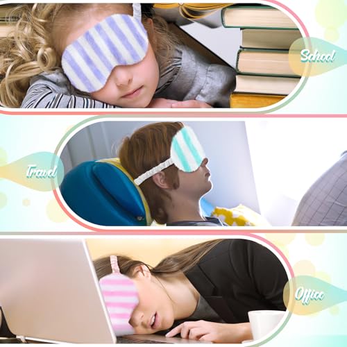 6 Pcs Plush Silk Sleep Eye Mask K356