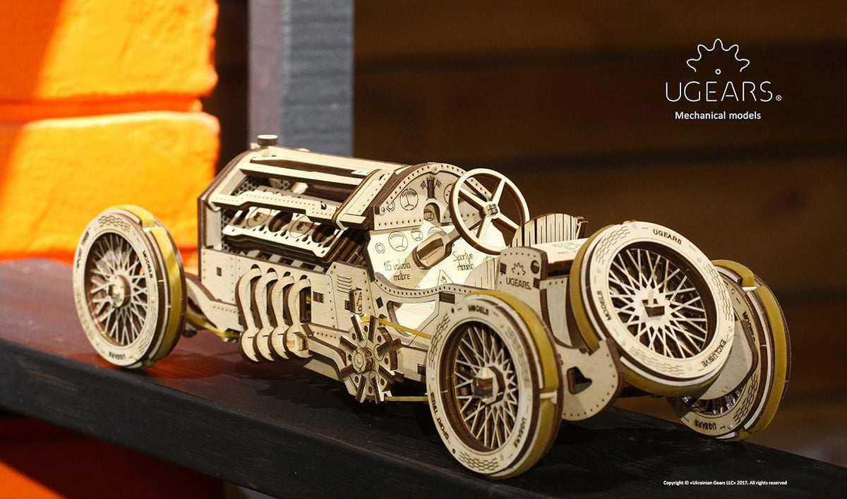 3-D Wooden Puzzle Grand Prix Car Pack of 2 Z797