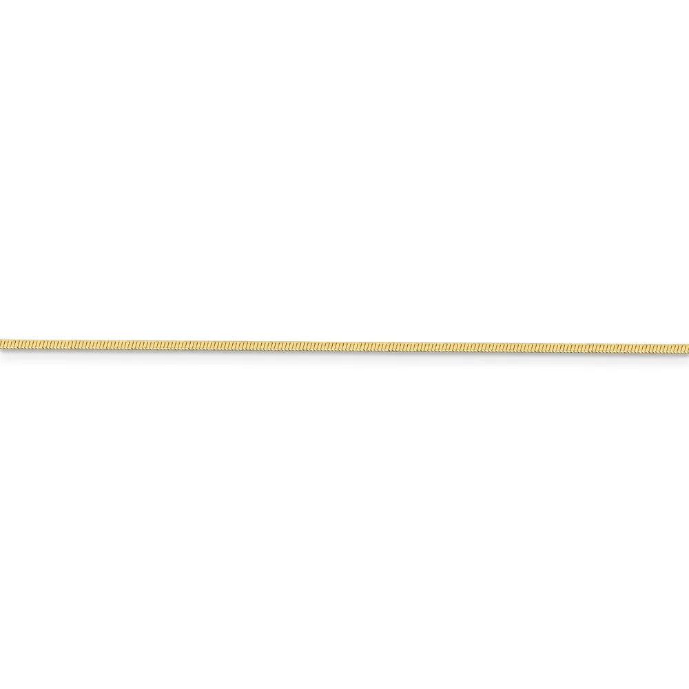 14kt Yellow Gold Octagonal Snake Chain 20 inch Lobster Clasp P3061