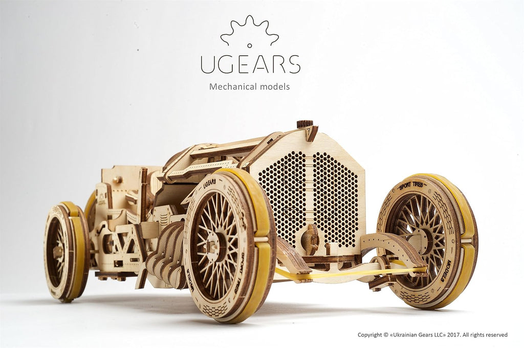 3-D Wooden Puzzle Grand Prix Car Pack of 2 Z797